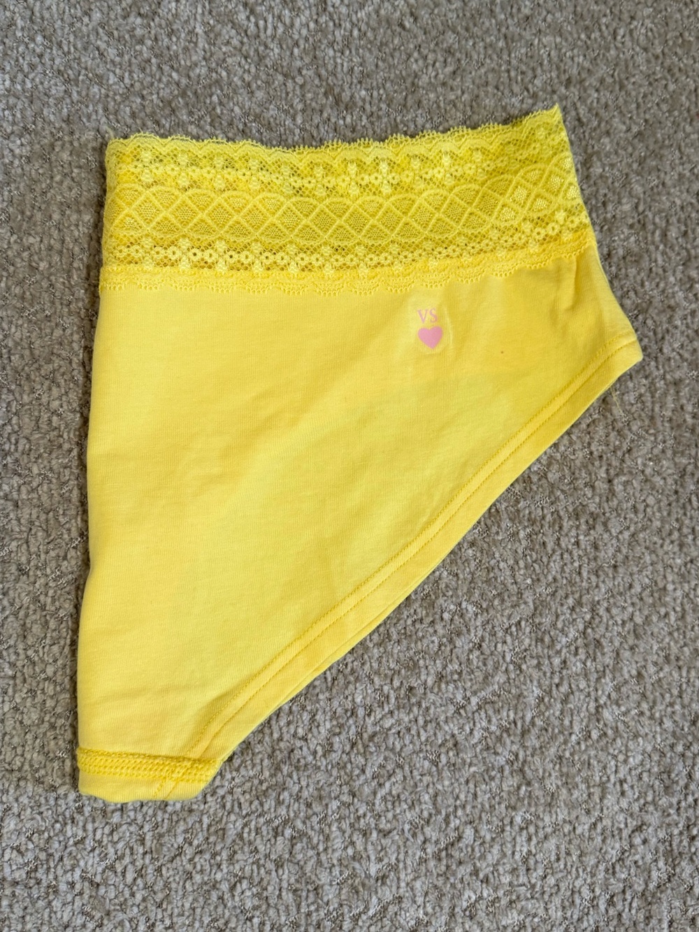 Yellow Lace Trim High-Waist Panty Pair - Picture 5 of 8